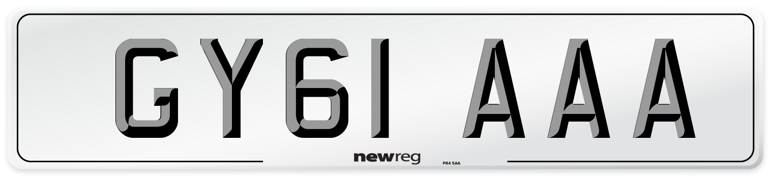 GY61 AAA Number Plate from New Reg